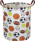 Kids Laundry Basket, Basketball Laundry Hamper Collapsible Baby Storage Baskets by Sanjiaofen