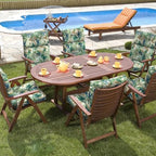 DYTXIII Outdoor High Back Chair Cushions Set of 2, Water Repellent Tufted - Image 7
