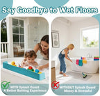 Bathtub Splash Guard for Tub Kids- Silicone Bath Play Shelf - Image 5