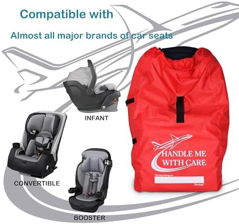 Car Seat Travel Bag for Airplane, Carseat Cover for Air Travel for Infant - Image 2