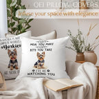 Funny Yorkie Dog Pillow Cover 18x18, Yorkie Gifts - Image 3