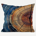 Tree Ring Pillow Cover 18x18, Rustic Farmhouse Decor, Abstract Modern Colorful by Unknown