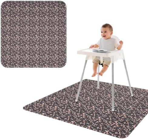 BapronBaby Ditsy Floral Waterproof Splash Mat Catch All Floor Cover by BapronBaby