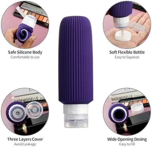Mrsdry 16 Pack Travel Bottles for Toiletries, Large 6oz Silicone Travel - Image 4