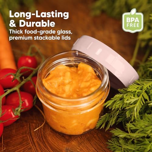 12pk 4oz Glass Baby Food Containers - Image 4