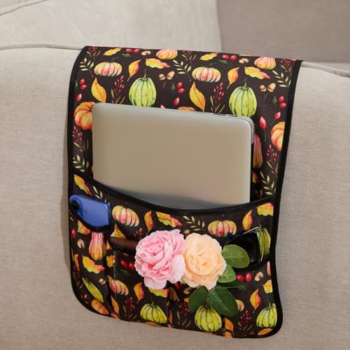 Sofa Armrest Organizer Non-Slip Arm Chair Hanging Caddy Remote Control Holder - Image 2