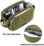 BAGSMART Toiletry Bag for Men, Canvas Travel Toiletry Organizer Dopp Kit - Image 3