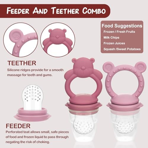 Baby Breastmilk Popsicle Molds & Baby Fruit Feeder, Infant Food Freezer Tray - Image 2