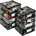 Plastic Storage Bags with Easy-Glide Zipper, Durable Clear Vinyl Zippered by Kikerike
