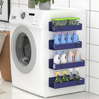HuggieGems 4 Pack Dark Blue Magnetic Spice Rack Organizer - Image 6