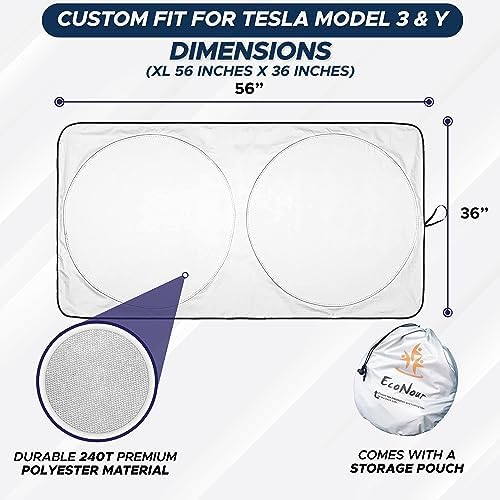 EcoNour Windshield Sun Shade Compatible - Image 3
