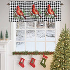 Vandarllin Christmas Kitchen Curtains Valances - Image 4