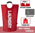 Caroeas 90L Laundry Basket, Waterproof Laundry Hamper, Laundry Bag - Image 4