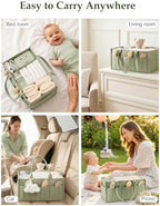 Quilted Diaper Caddy Organizer - Image 4