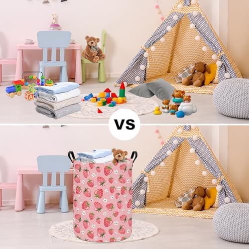 Strawberry Storage Bin Foldable Nursery Organizer Basket - Image 7