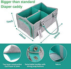 XUANGUO Large Baby Diaper Caddy Organizer, Felt Basket - Image 3