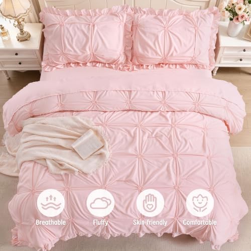 Full Size Comforter Sets for Girls, 5 Pieces Bed in A Bag Full Size Bedding Sets - Image 4
