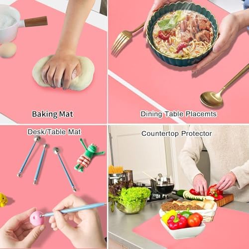 Extra Large Silicone Mats for Kitchen Counter, 27.6'' x15.7'' Silicone - Image 4