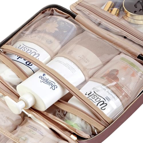 NISHEL Travel Toiletry Bag for women, Portable Hanging makeup Organizer - Image 6