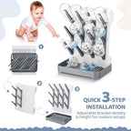 Dayacoco Baby Bottle Drying Rack, Space Saving Vertical Bottle Dryer Holder - Image 7