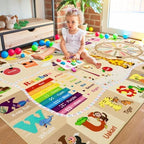 BENRON 5x7 Playroom Rug for Kids Washable, PlayMat - Image 7