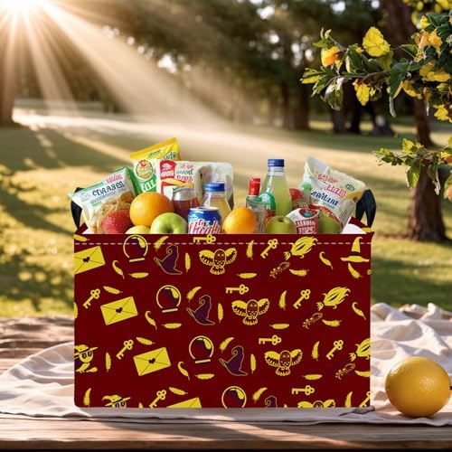 Kid Rectangle Magic Decor Basket Nursery Baby Gift Basket Feather Hat Book - Image 4