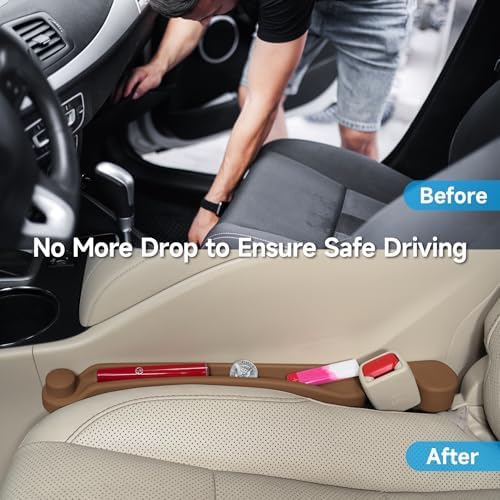 Givifive Car Seat Gap Filler Organizer 2Pack Soft Foam 3IN1 Multifunctional - Image 2