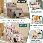 NILUOH Stretch Recliner Covers 4 Piece, Non-Slip Lazy Boy Chair Covers - Image 4