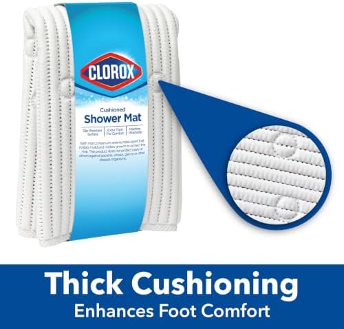 Duck Brand Clorox Cushioned Shower Mat, Non Slip Bathtub Mat - Image 2