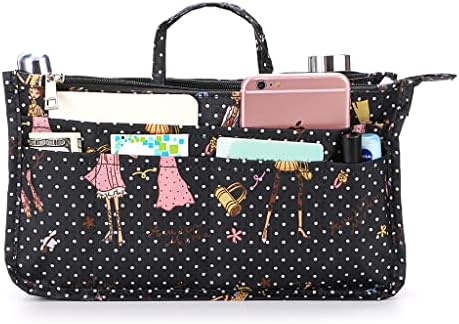 BTSKY Printing Handbag Organizers Inside Purse Insert-High Capacity 13 Pockets by BTSKY