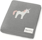 Cotton Baby Swaddle Blanket for Girls and Boys by BleuLaLa