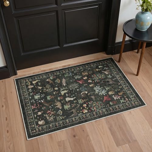 BESBLEE 2X6 Washable Kitchen Runner Rug, Animal Non Slip - Image 3