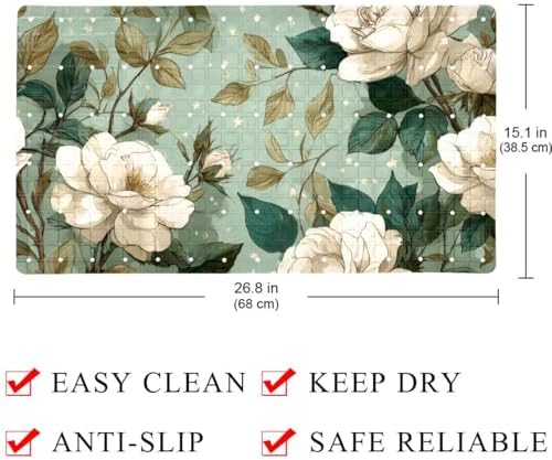 Non Slip Shower Mat Bathtub Mat 15.1x26.8 Inch, Quick Dry Bath Mat - Image 4