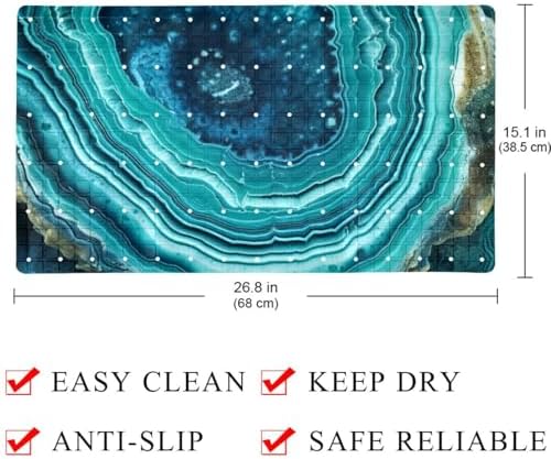 Bath Tub Shower Mat, Washable Bathtub Floor Mats, Suction Cups and Drain Holes - Image 4