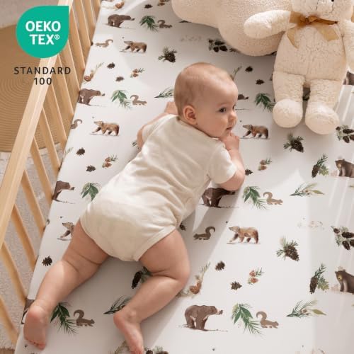 david's kids 3 Pack Mini Crib Sheets, Soft Breathable Premium Pack N Play Sheets - Image 7