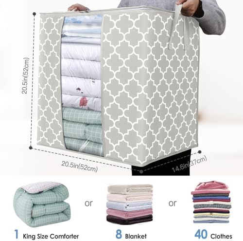 Storage Bags 6 Pack 100L Clothes Organization and Storage Containers - Image 3