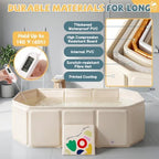 Orzbow Toddler Bathtub with Side Drain Plug, Portable - Image 6