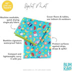 Bumkins Baby Splat Mat for Under High Chair, Babies Toddlers Eating Mess Mat - Image 5