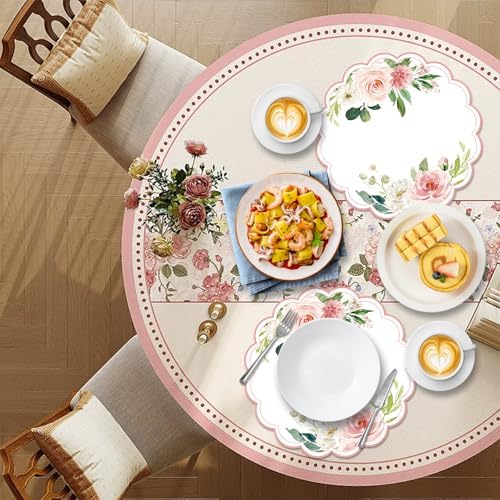 50 Pack Paper Placemats Disposable Pink Floral Placemat - Image 6