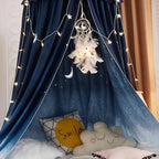 Kertnic Decor Princess Canopy for Girls Bed, Soft Smooth Playing Tent Canopy - Image 5