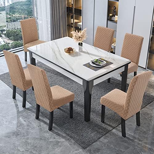 Genina Waterproof Dining Chair Covers Set of 2 Parsons Chair Slipcovers - Image 6