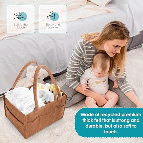 Cute Castle 2 Pack Diaper Caddy Organizer - Image 4