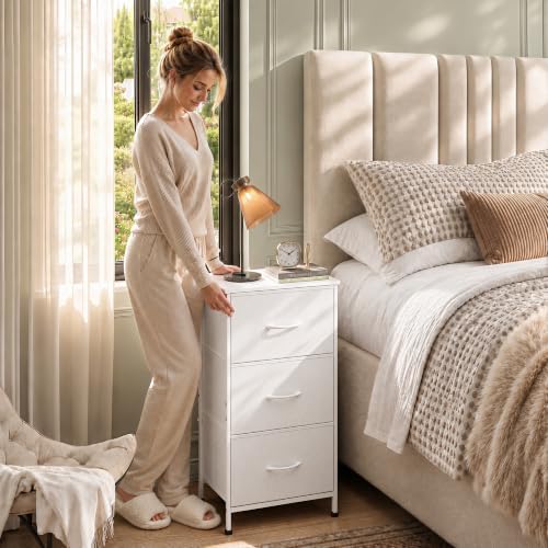 WLIVE Small Dresser Nightstand for Bedroom, 3 Drawers - Image 2