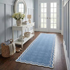 GarveeHome 2x6 Scalloped Washable Runner Rug Non Slip Hallway Kitchen Rug by GarveeHome