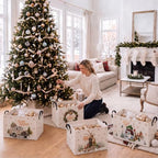 4 Pcs Christmas Storage Basket for Gifts Empty Large Christmas Storage Bins 15 - Image 4
