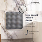 homerella Square Shower Mat Non Slip Anti Mold 21x21 Anti Slip Shower Mat - Image 3
