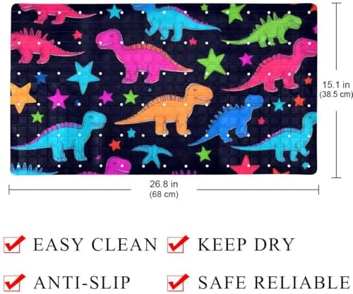 Shower Mat Non Slip, Dinosaurs Anti Slip Bath Mat - Image 4