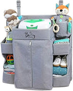 Premium Nursery Organizer | Hanging Diaper Caddy by LlamaBella