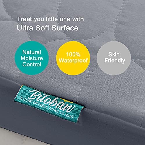 2 Pack Crib Mattress Protector Waterproof Sheets Fitted 52” x 28” - Image 4