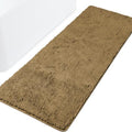 Yeaban Chenille Tan Bathroom Runner Rug 24"x72" by Yeaban